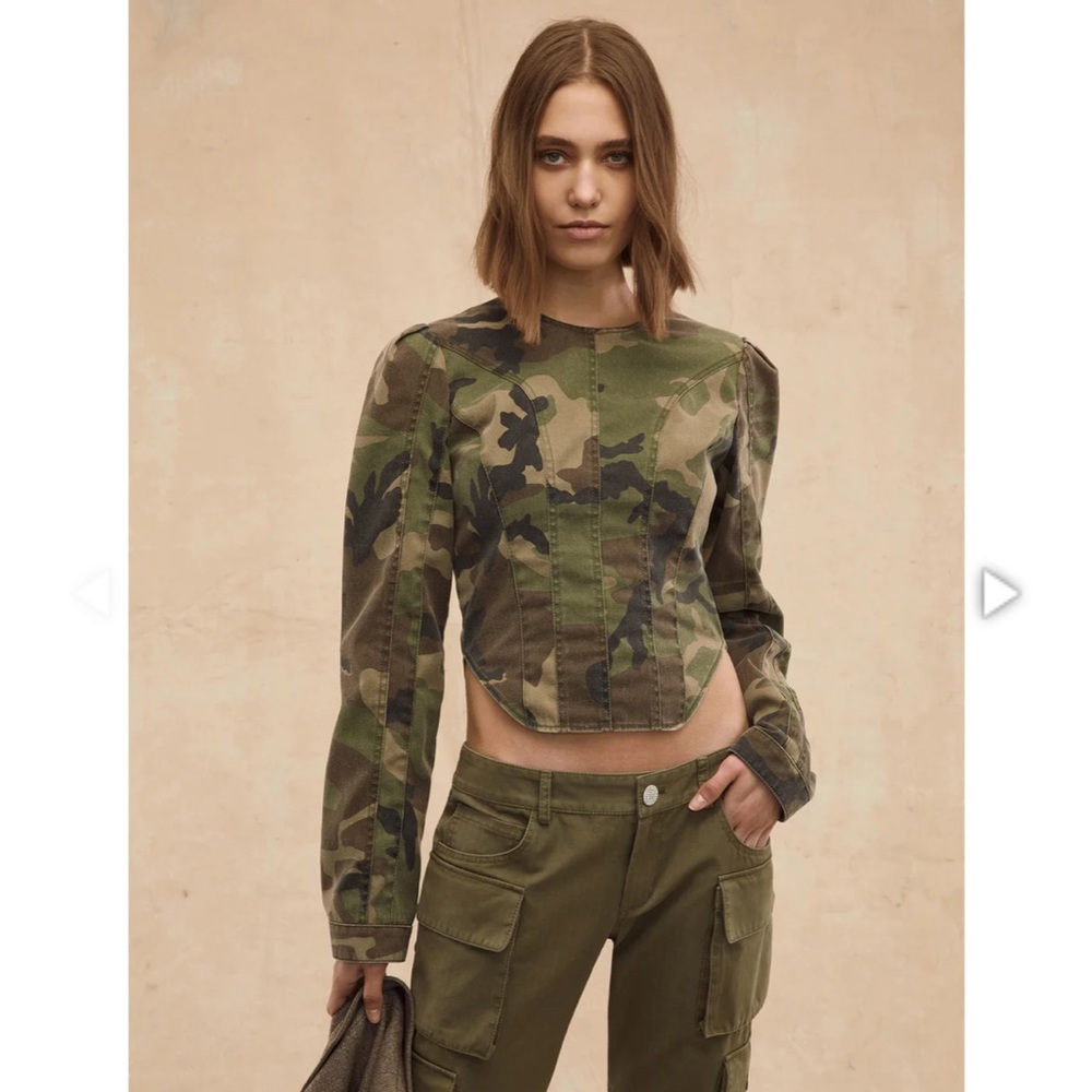 Marissa Webb Camo Top